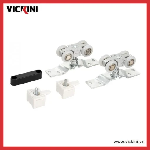 Bánh xe treo cửa VICKINI 47856.001 SPR bạc sơn