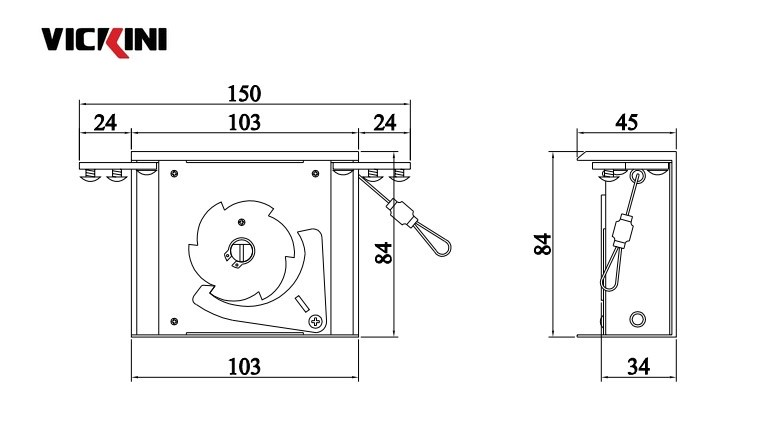 Bộ hỗ trợ đóng bán tự động VICKINI 62970.002 phải