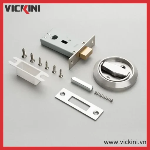 Chốt cửa móc âm VICKINI 46701.001 SSS inox mờ