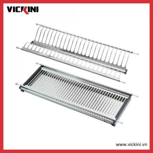 Gía kệ bát đĩa cố định VICKINI 14800 SSS inox bóng