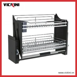 Giá kệ bát nâng hạ VICKINI 14311 PSS Inox bóng