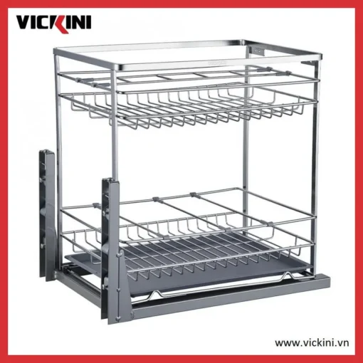 Giá kệ gia vị VICKINI 14921 PSS inox bóng