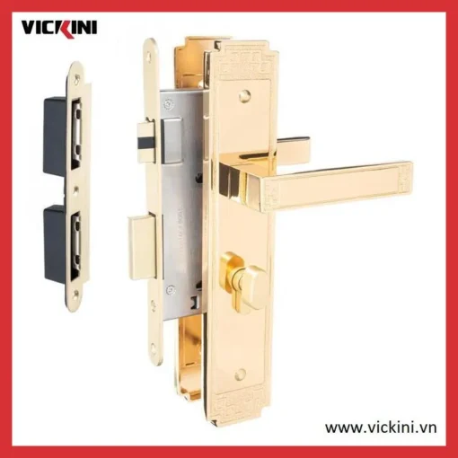 Khóa cửa nẹp VICKINI 38578.101 K24 mạ vàng K24_20