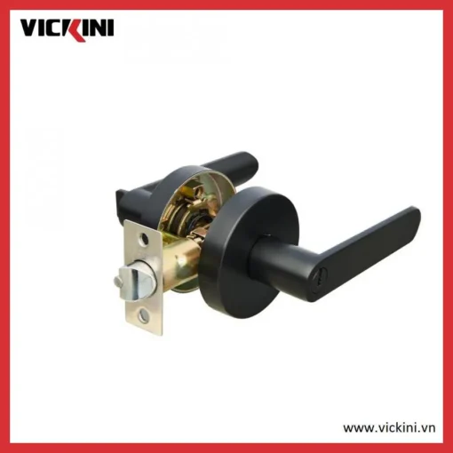 Khóa cửa tròn gạt VICKINI 31688.001 OBP đen mờ