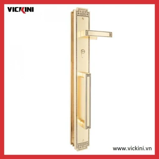 Tay khóa cửa đại sảnh VICKINI 38678.001 EG vàng hồng