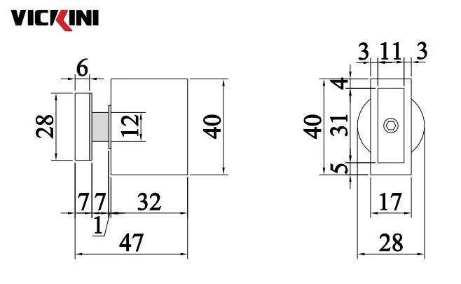 Thông số đầu chuông đỡ ống VICKINI 66322.001