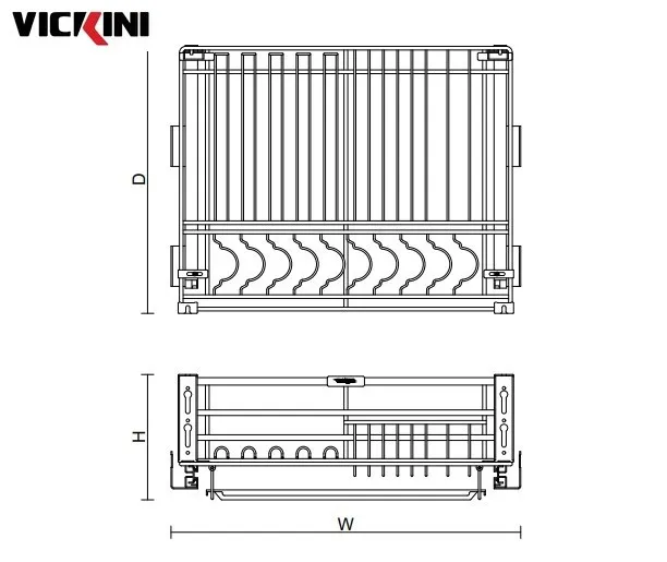 Thông số kệ bát đĩa VICKINI 14902 PSS