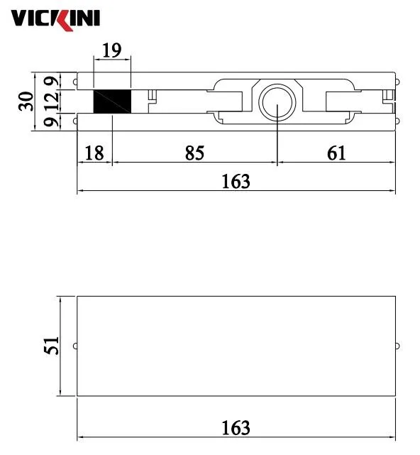 Thông số kẹp kính VICKINI 61200.001