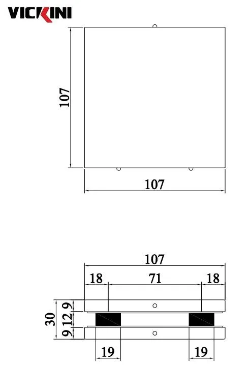 Thông số kẹp kính VICKINI 61620.001