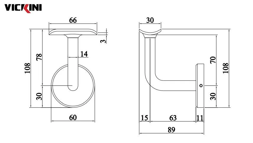 Thông số kẹp kính VICKINI 64702.001