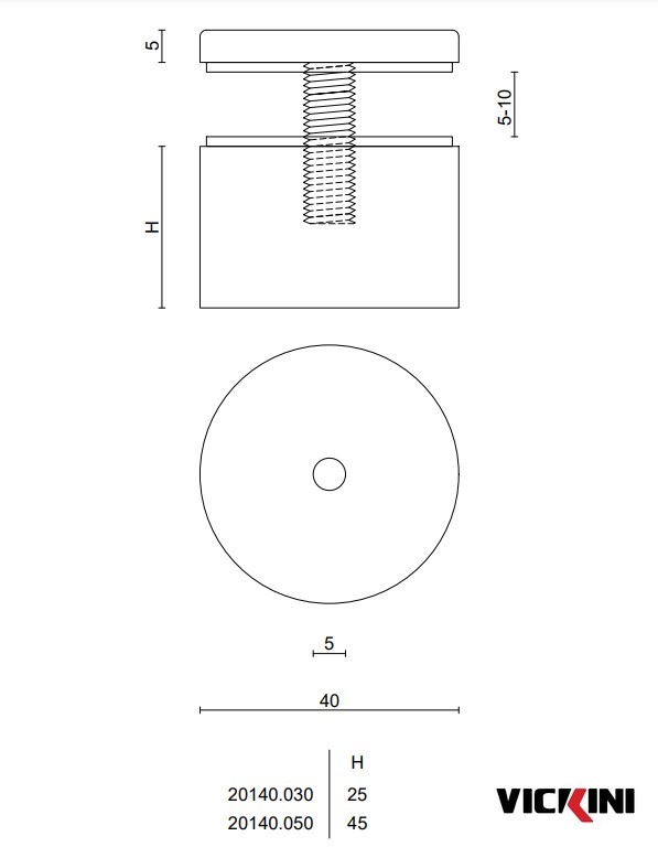 Thông số ốc kết nối VICKINI 20140