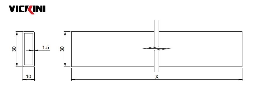 Thông số ống vuông VICKINI 79310