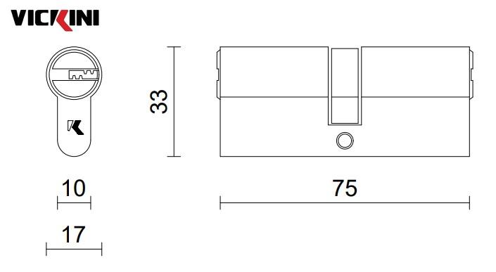 Thông số ruột khóa cửa VICKINI 41106.102