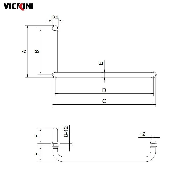 Thông số tay cửa kính VICKINI 69121