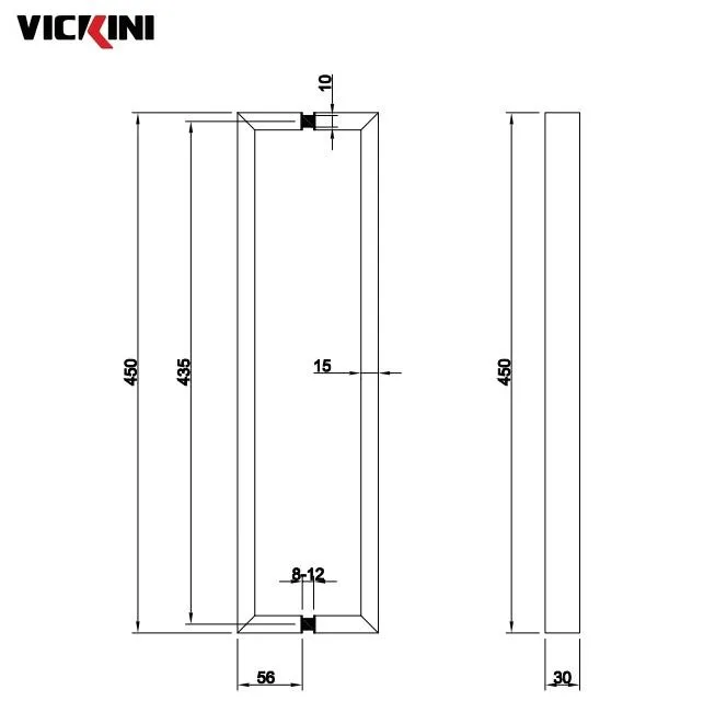 Thông số tay cửa kính VICKINI 69126.450