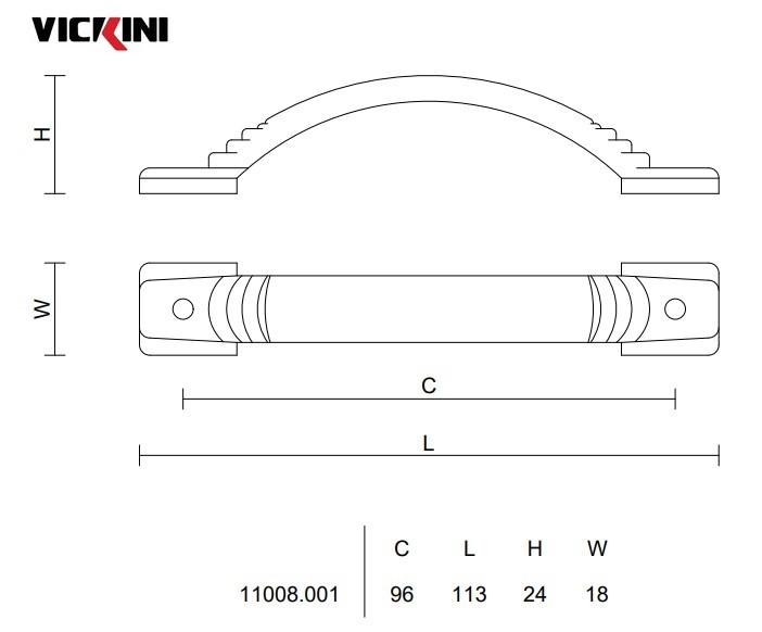 Thông số tay tủ VICKINI 11008