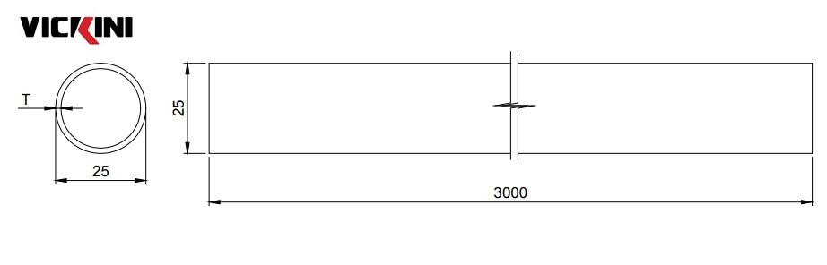 Thông số thanh ray máng VICKINI 79025