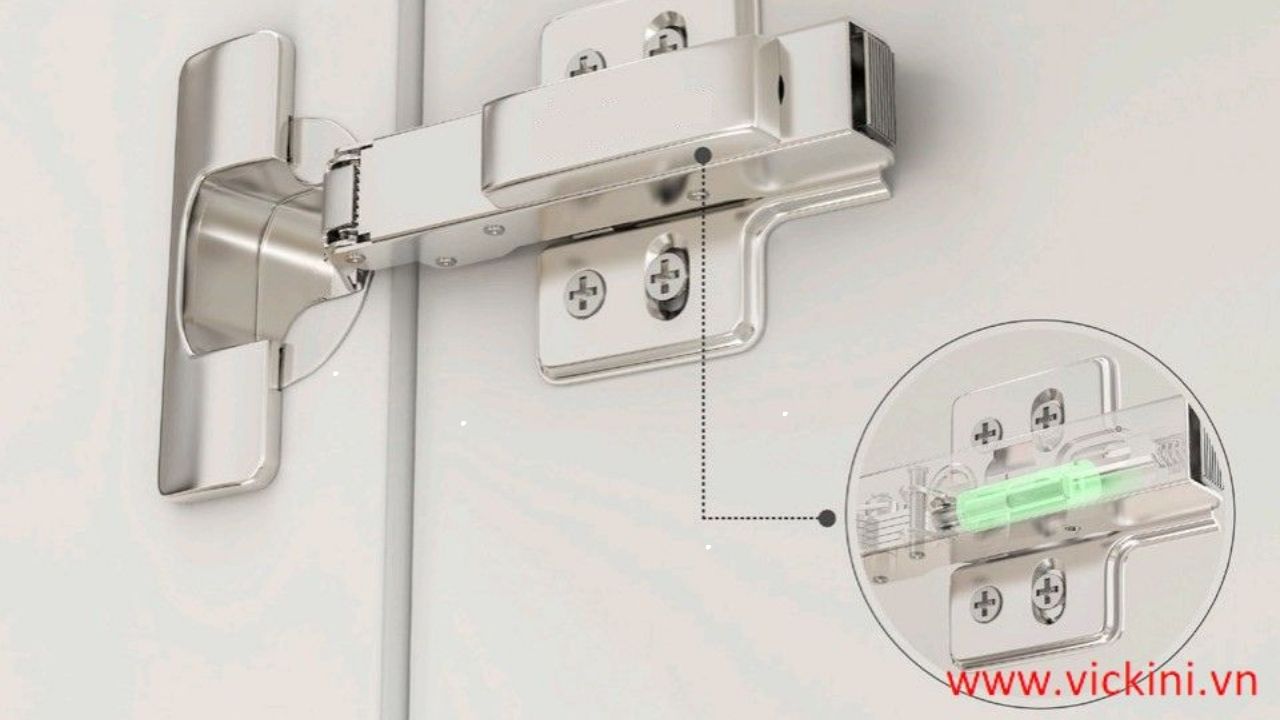 Cấu tạo bản lề bật giảm chấn