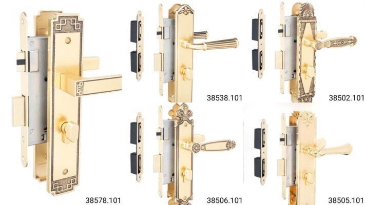 Khóa cửa nẹp đồng thau VICKINI