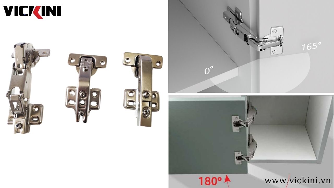 Bản lề tủ mở góc lớn