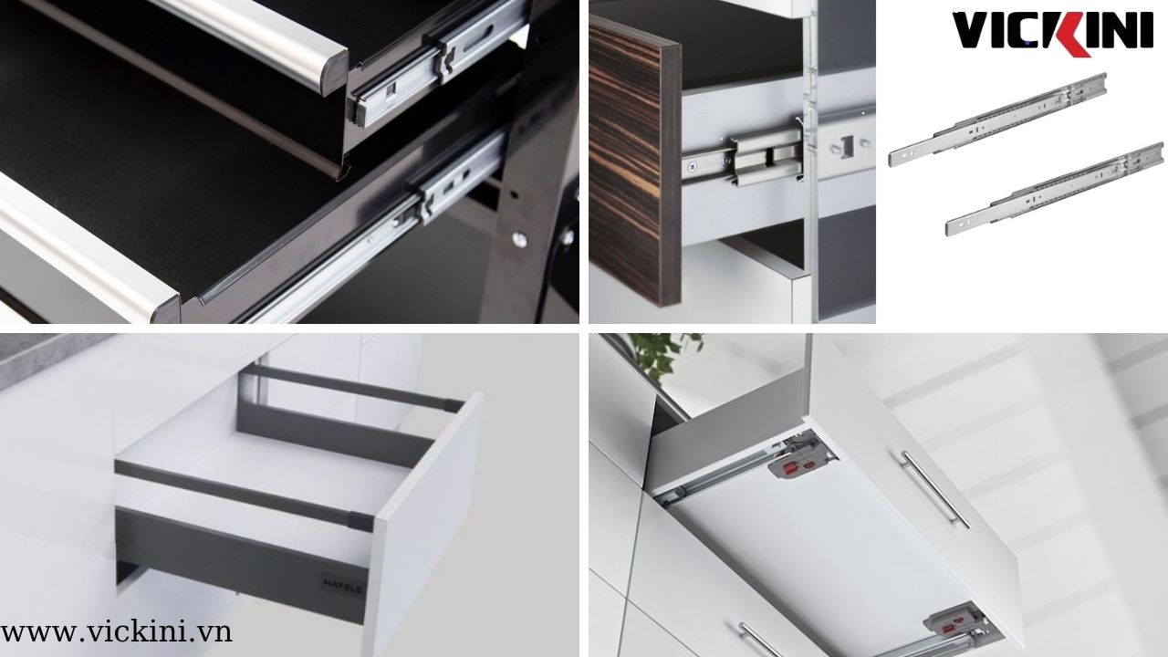 Các Loại Ray Trượt Ngăn Kéo Phổ Biến Trên Thị Trường