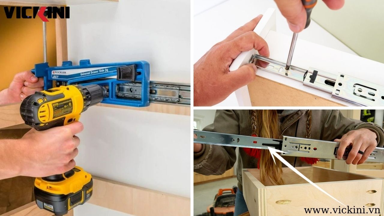 Dụng cụ cần chuẩn bị trước khi lắp ray trượt