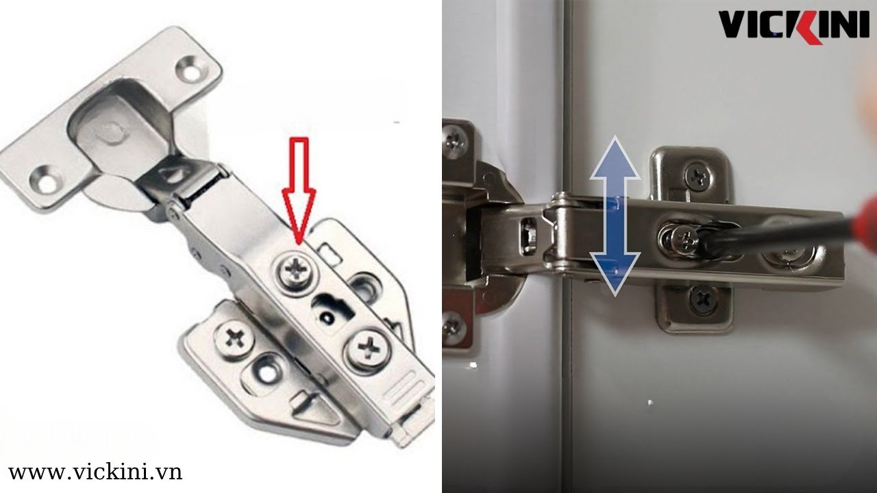 Ốc điều chỉnh của bản lề tủ