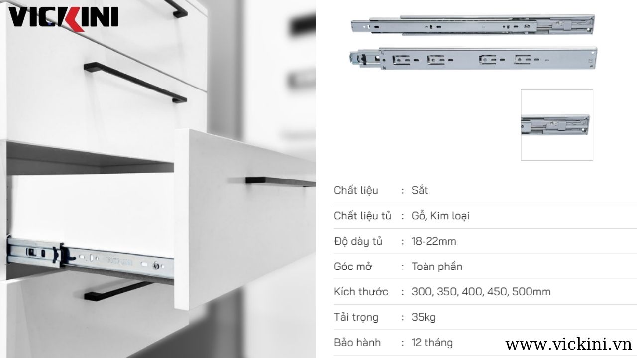 Ray trượt VICKINI 02453 ZNP