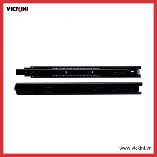 Thanh ray trượt 3 tầng đen mờ VICKINI 02421 BPR