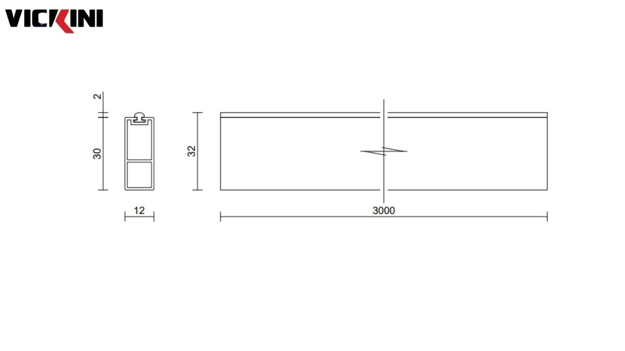 Thông số kỹ thuật Thanh treo quần áo VICKINI 18703.001 GRPR